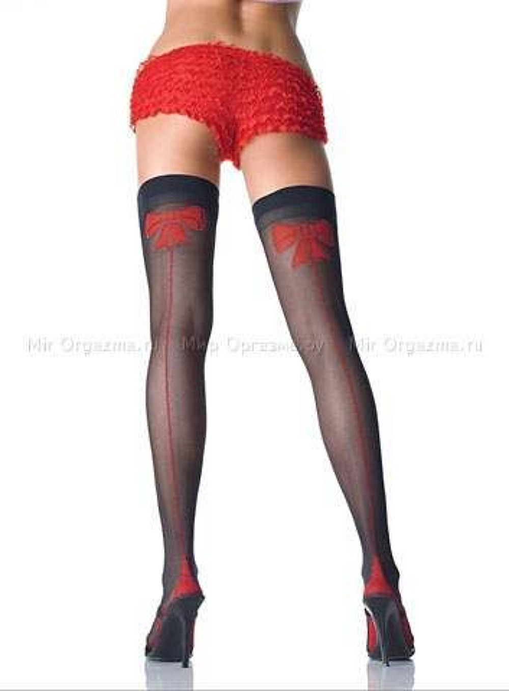 Чулки со швом 